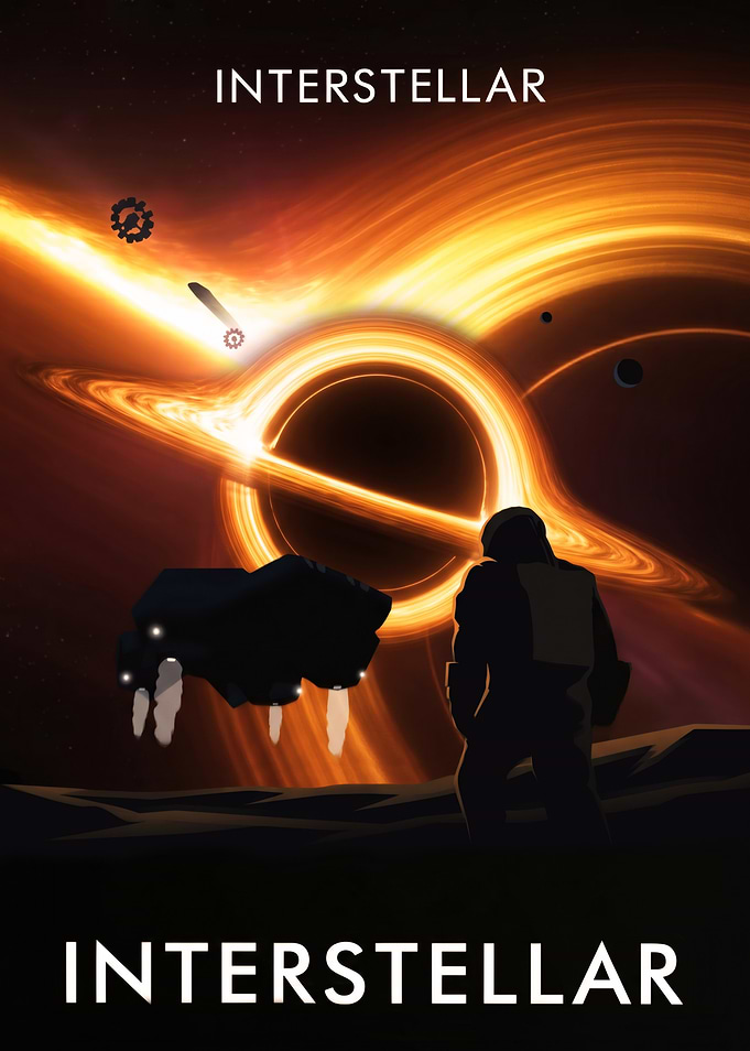 Interstellar Black Hole Poster