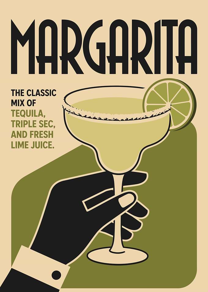 Margarita Cocktail Poster