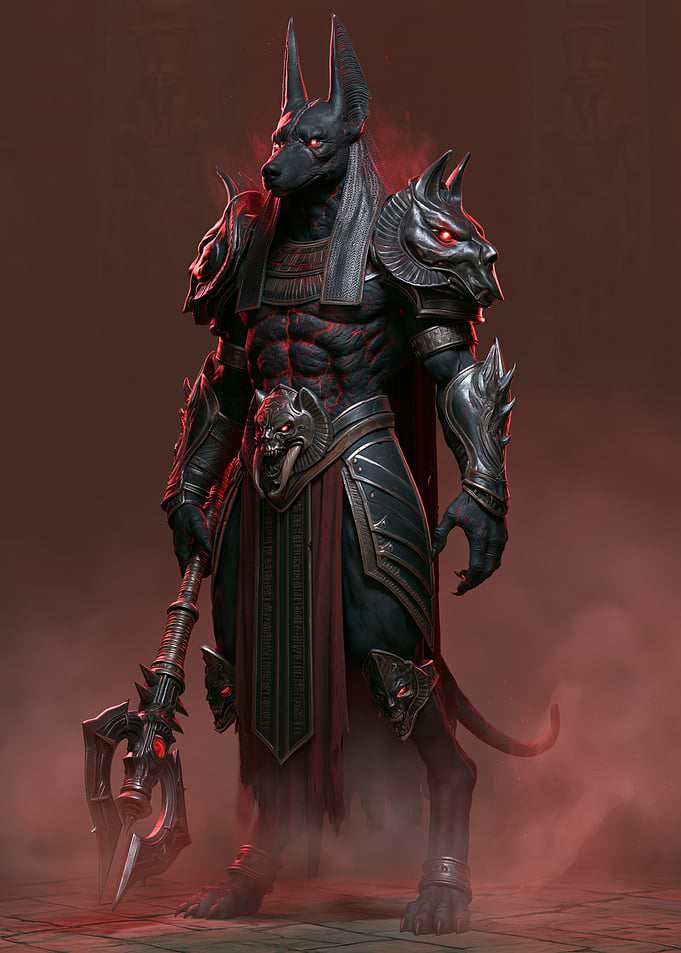Anubis Warrior with Spiked Staff