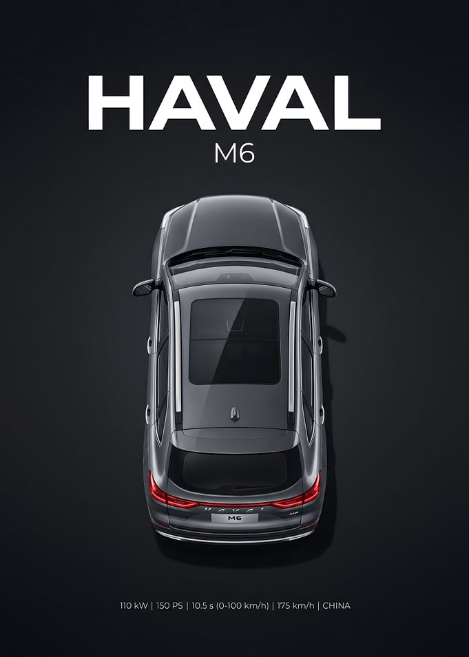 Haval M6 Car Top View
