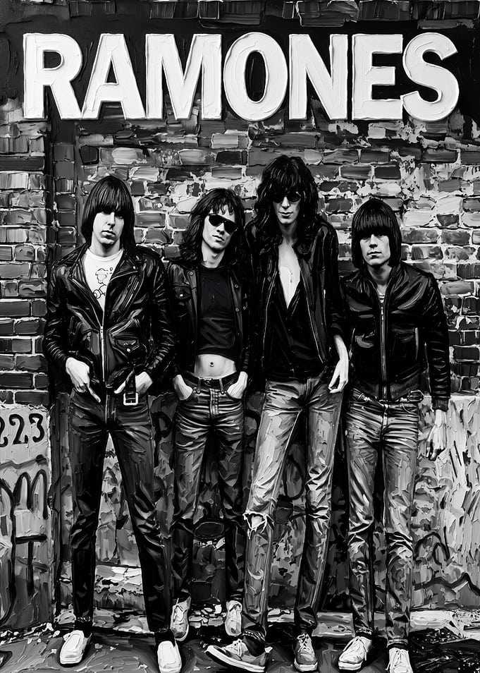 Ramones Album Cover Art Painting