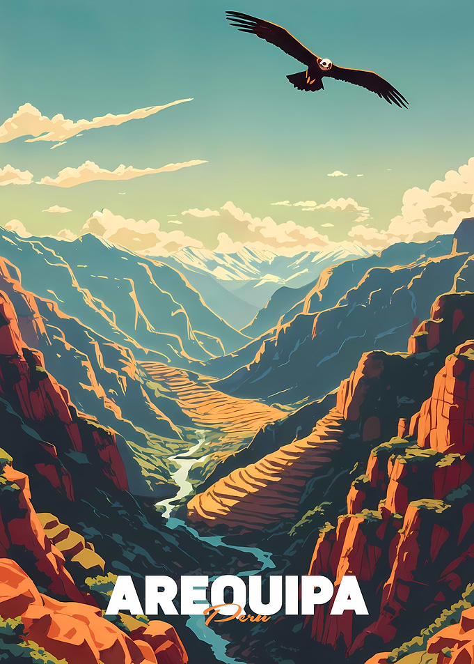 Colca Canyon Travel Art