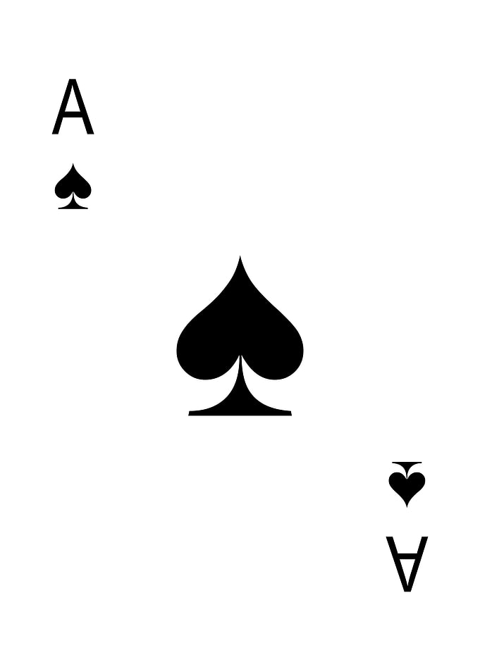 Ace of Spades Playing Card