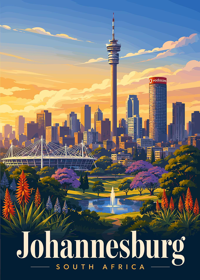 Johannesburg Cityscape at Sunset