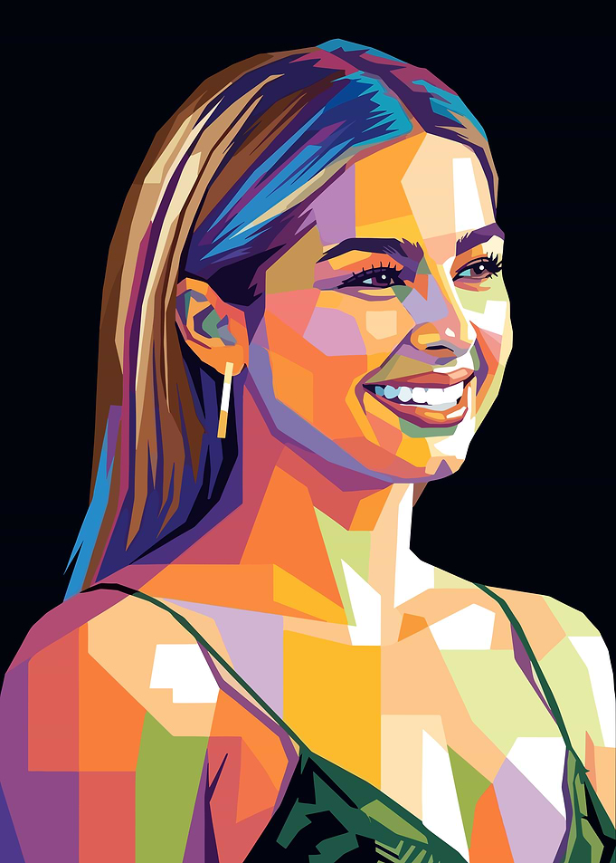 Addison Rae Pop Art Portrait
