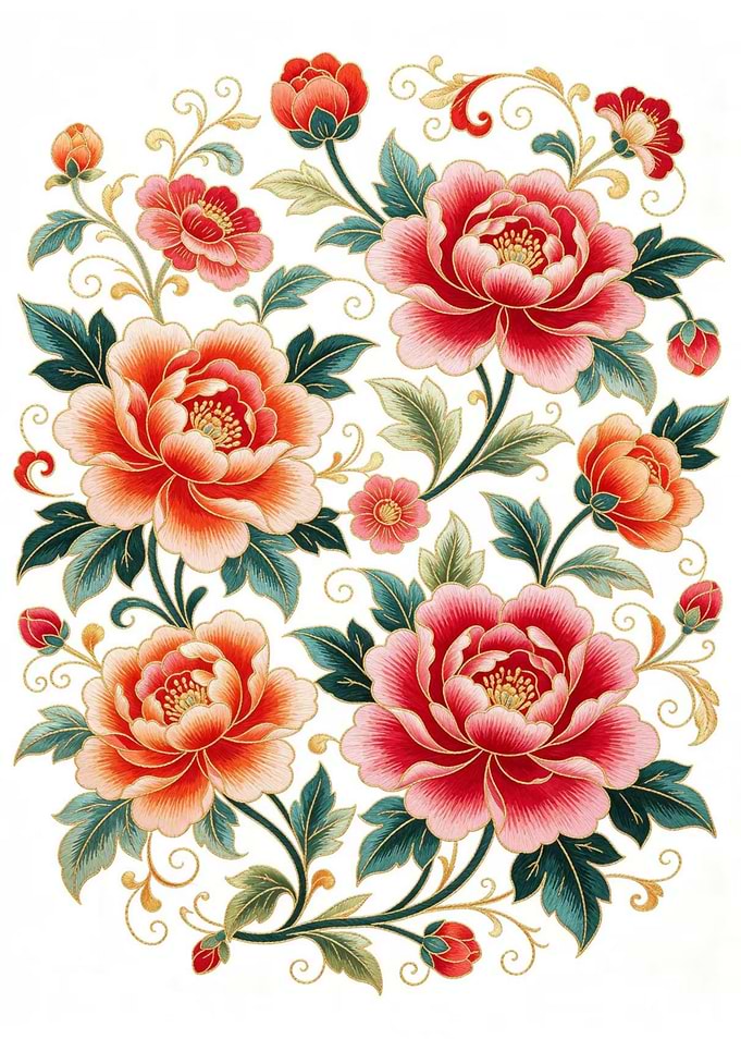 Traditional Floral Decorative Art