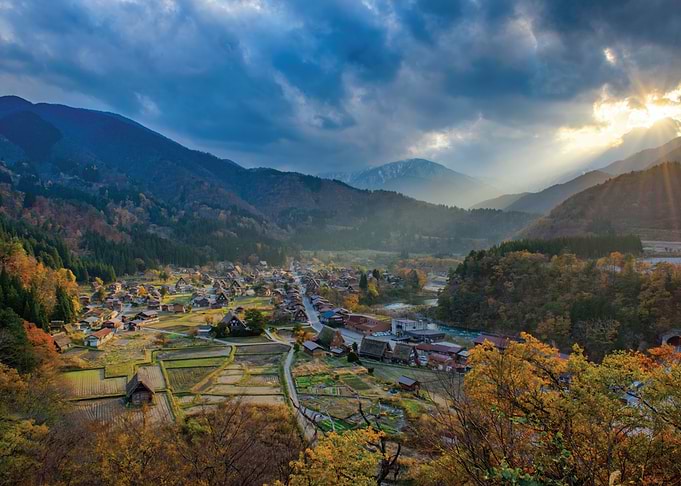 Shirakawa-go Village in Autumn
