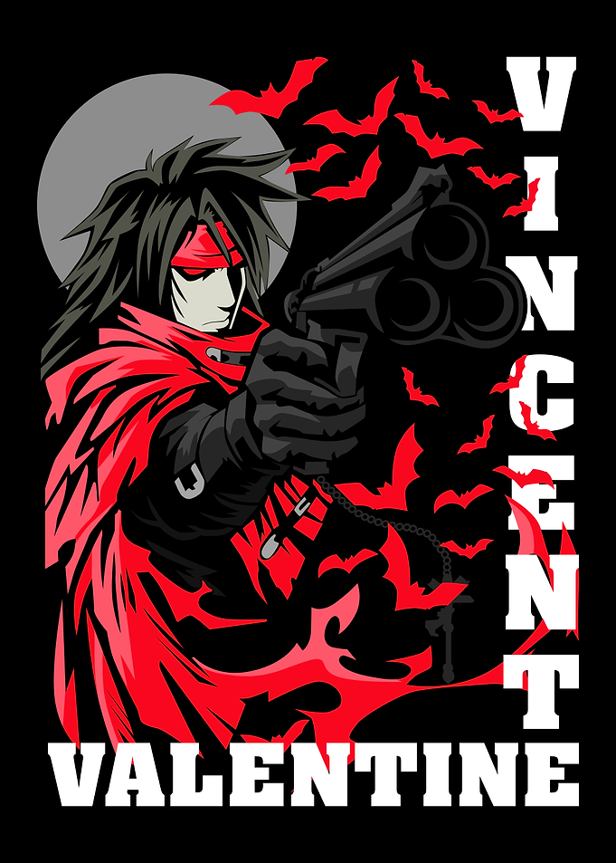 Vincent Valentine with Gun and Bats