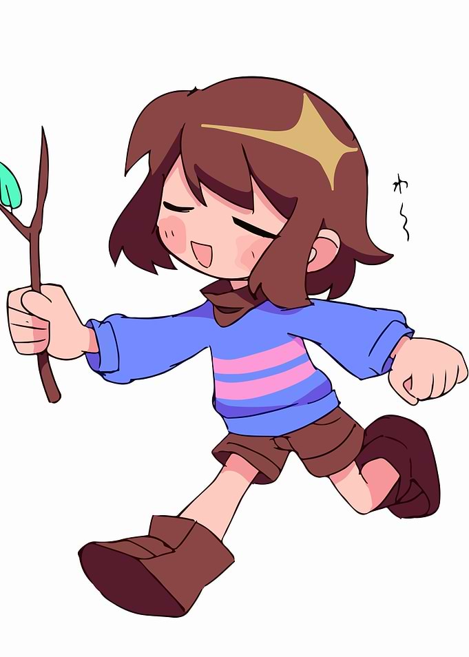 Frisk Running with a Stick
