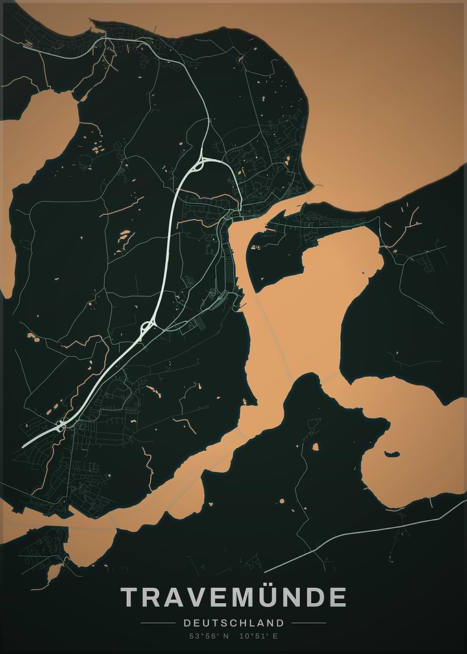 Travemünde Map Sand