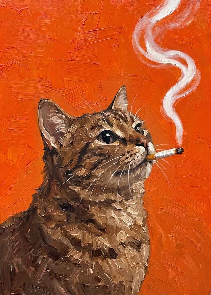Cat & Cigarette