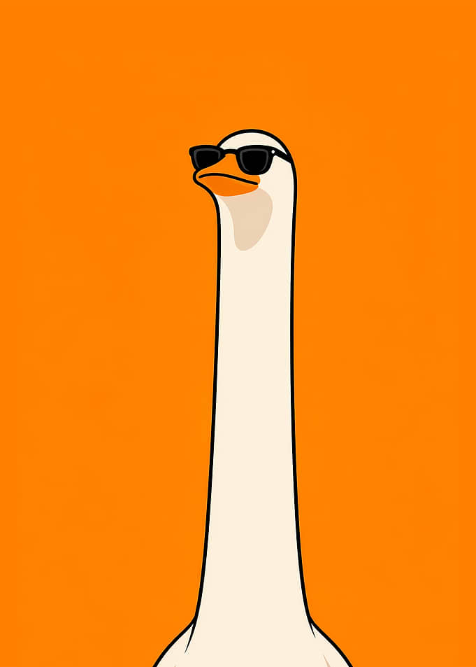 Cool Goose Wearing Sunglasses