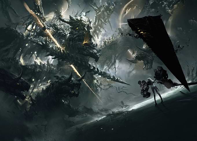 Epic Sci-Fi Battle Scene
