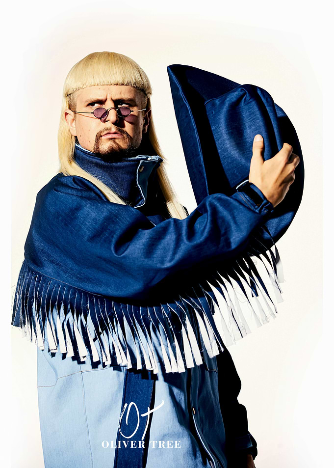 Oliver Tree in Denim Outfit
