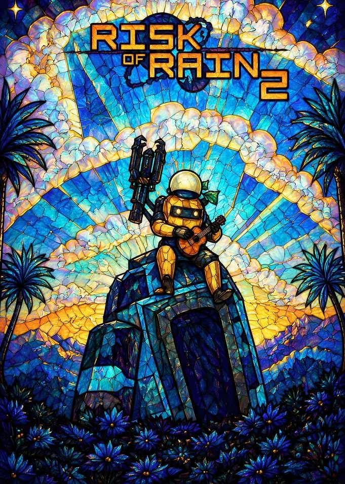 Risk of Rain 2 Stained Glass Poster
