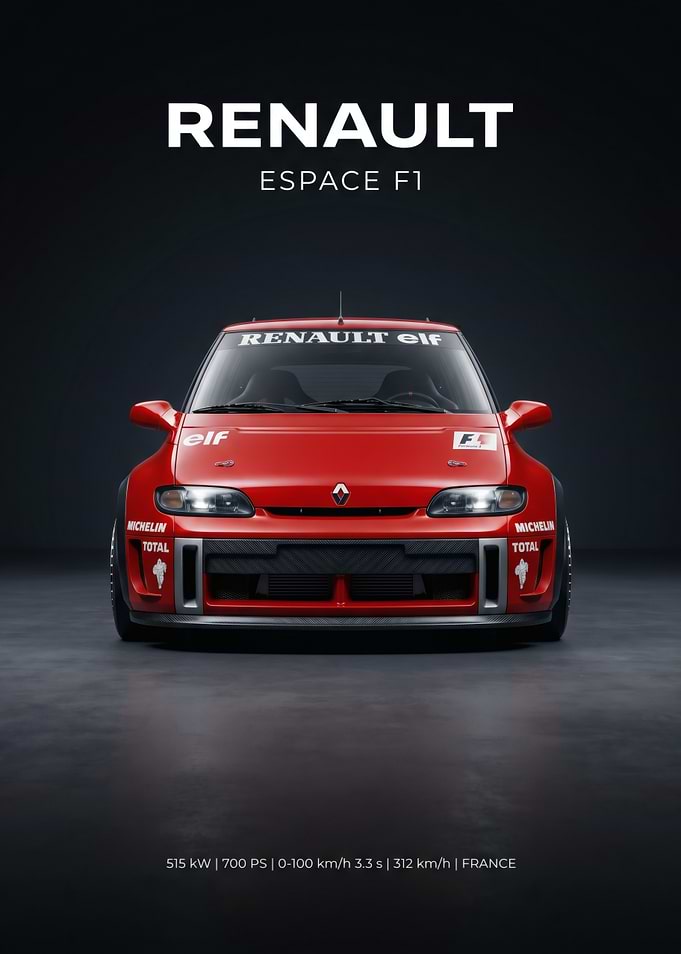 Renault Espace F1 Poster