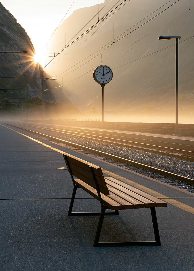 Empty Train Platform