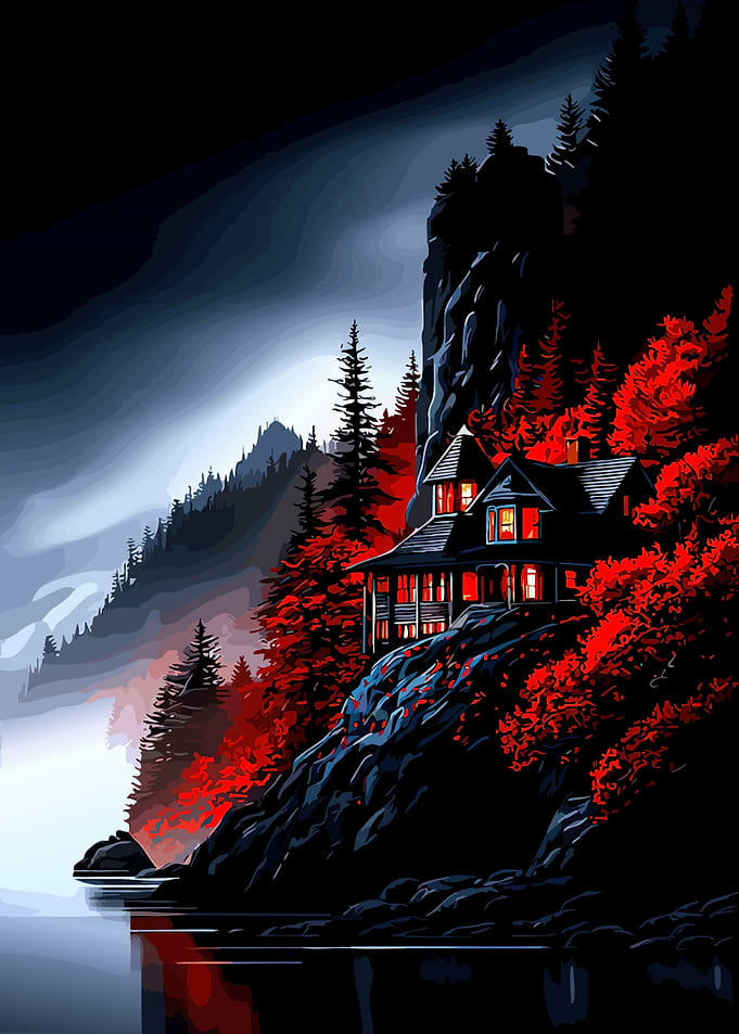 Haunted House on a Cliff
