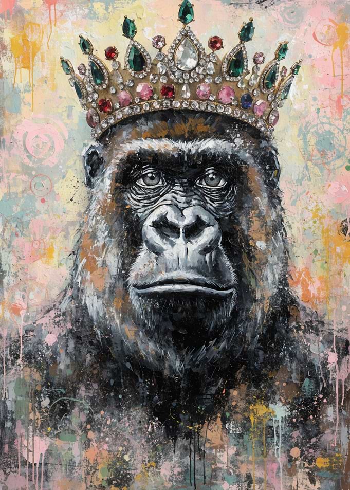 Gorilla King with Crown