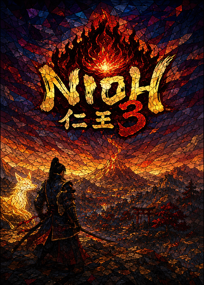 Nioh 3 Stained Glass Art