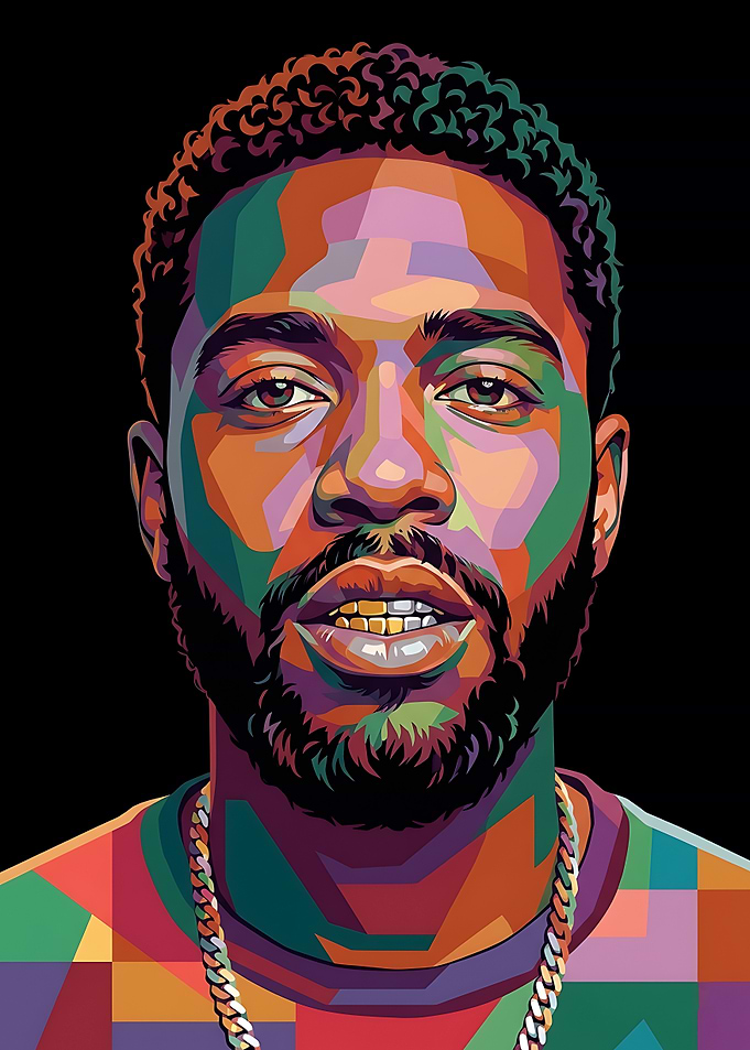 Colorful Portrait of a Man