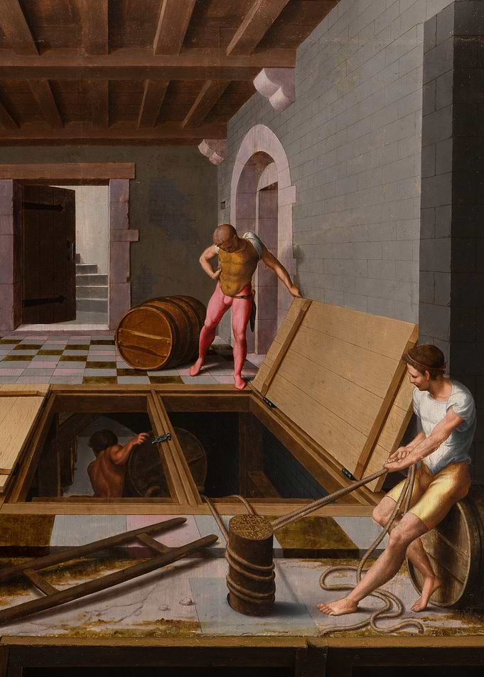 Scene in a Wine Cellar