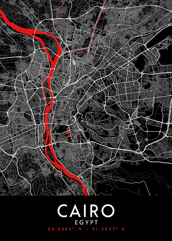 Cairo Dark Map
