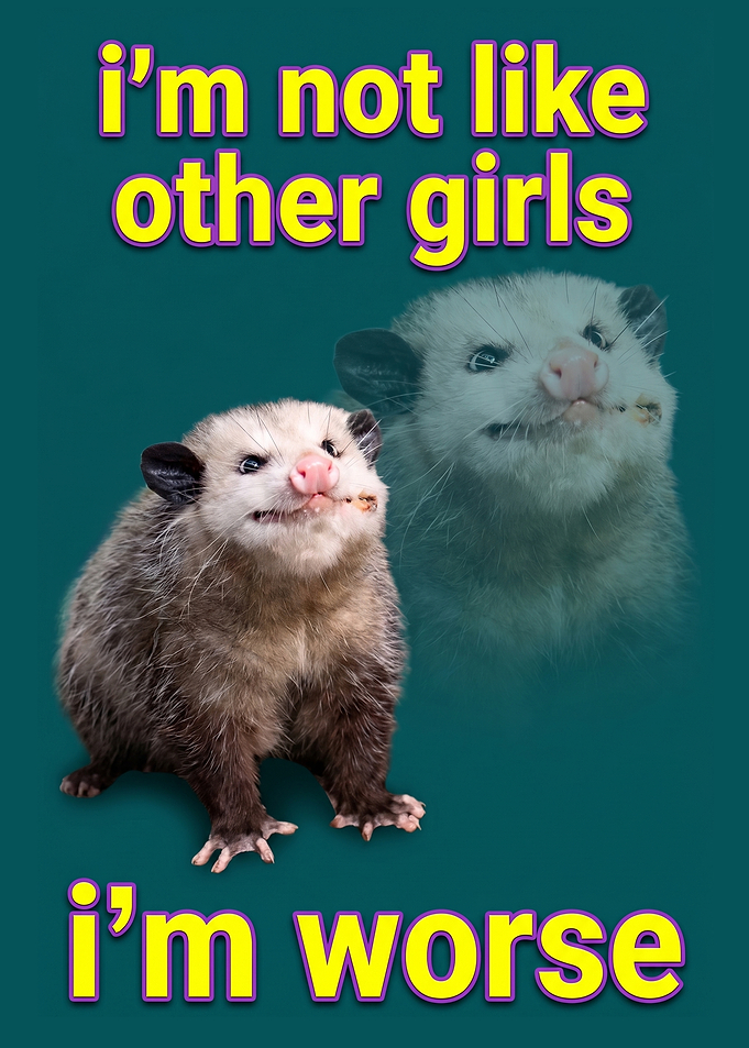 Opossum I'm Not Like Other Girls