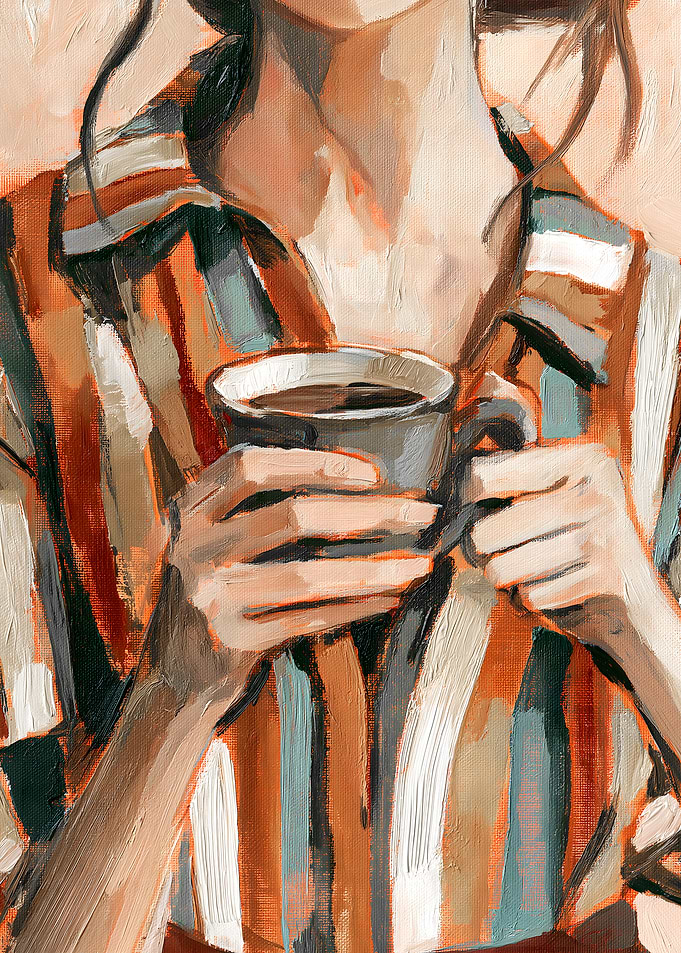 Woman Holding a Coffee Cup