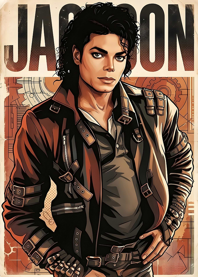 Michael Jackson Retro Poster