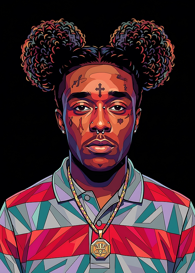 Lil Uzi Vert Pop Art Portrait