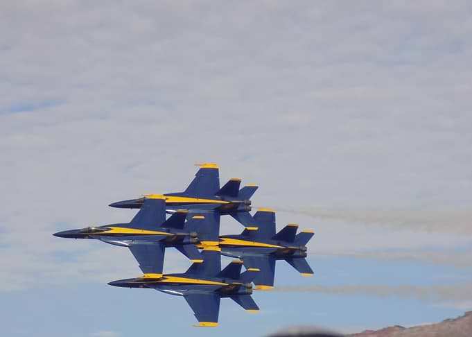 Blue Angels Diamond Formation Flying