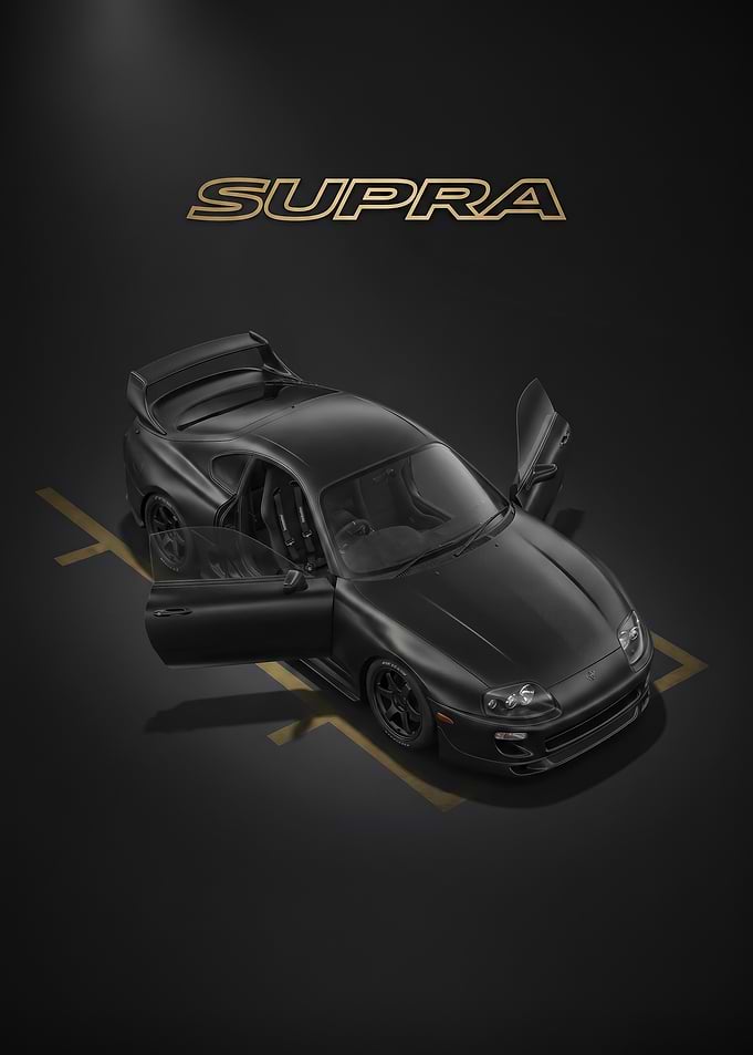 slek Black Supra with Open Doors