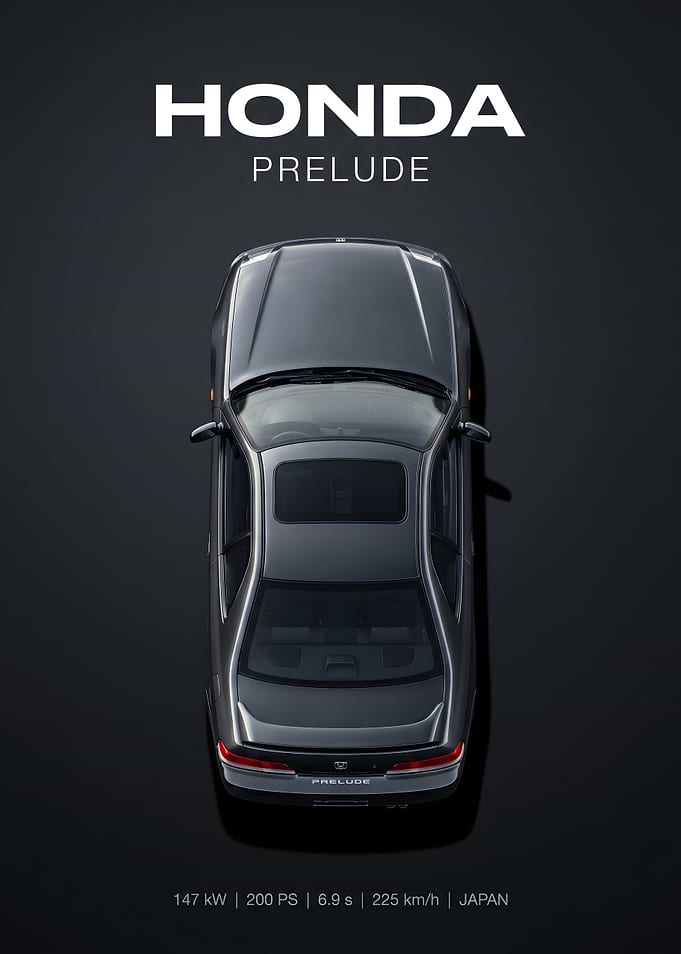 Honda Prelude Top View