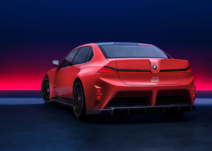Red BMW Concept Car Rear View