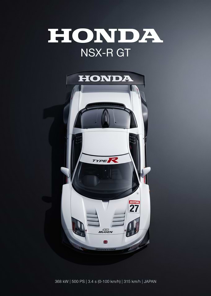 Honda NSX-R GT Top View