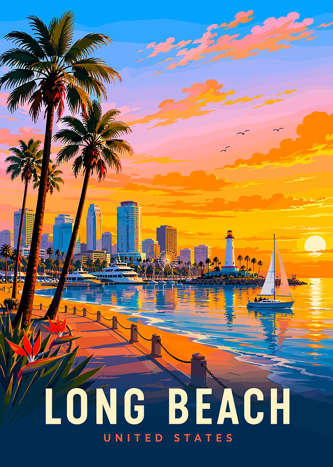 Long Beach California Sunset