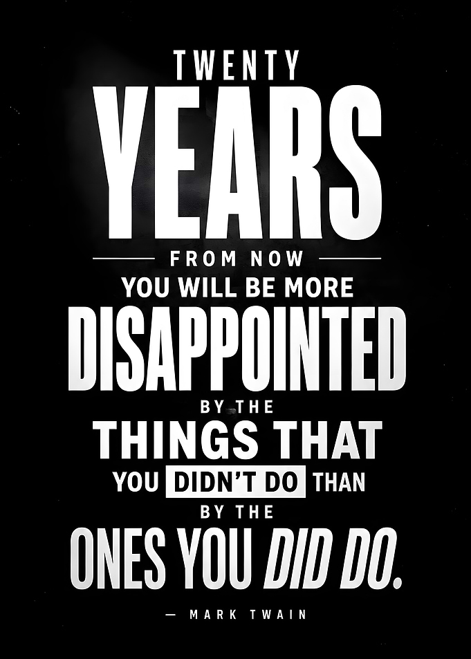 Mark Twain Quote Poster