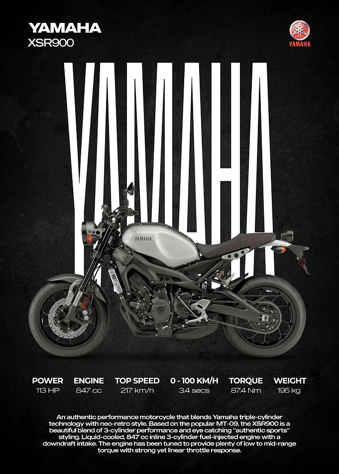 Yamaha XSR900 Motorcycle