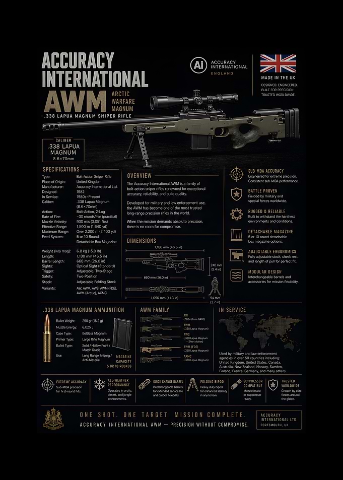 Accuracy International AWM Sniper Rifle