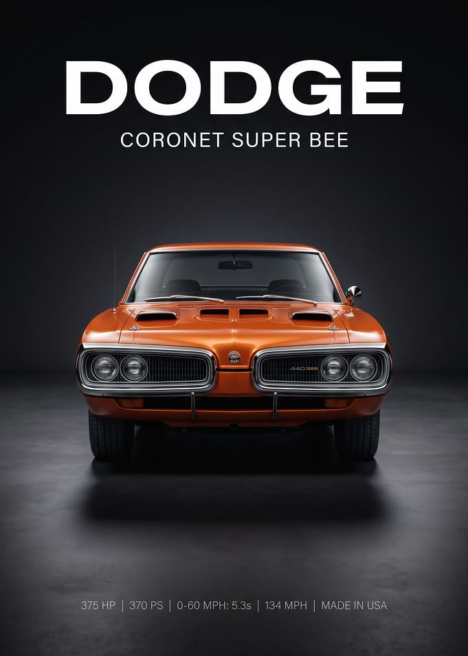 Dodge Coronet Super Bee Poster