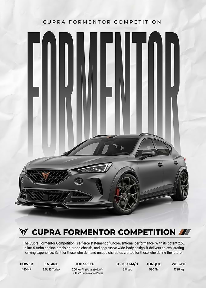 sleek Cupra Formentor Competition Car