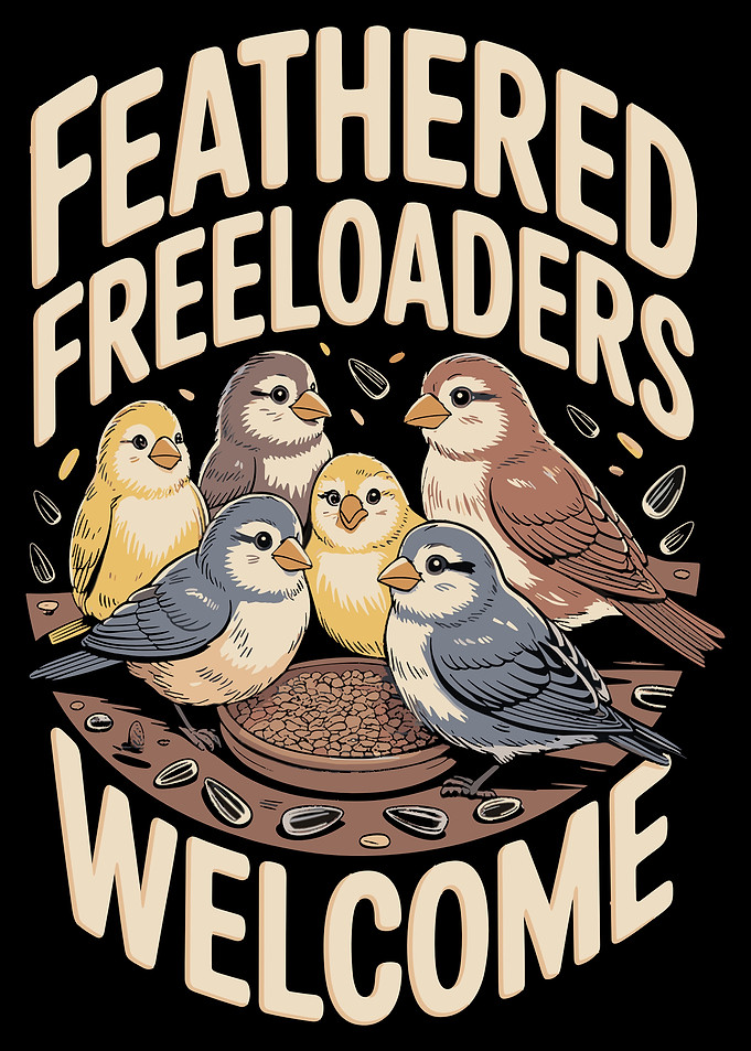 Feathered Freeloaders Welcome Birds