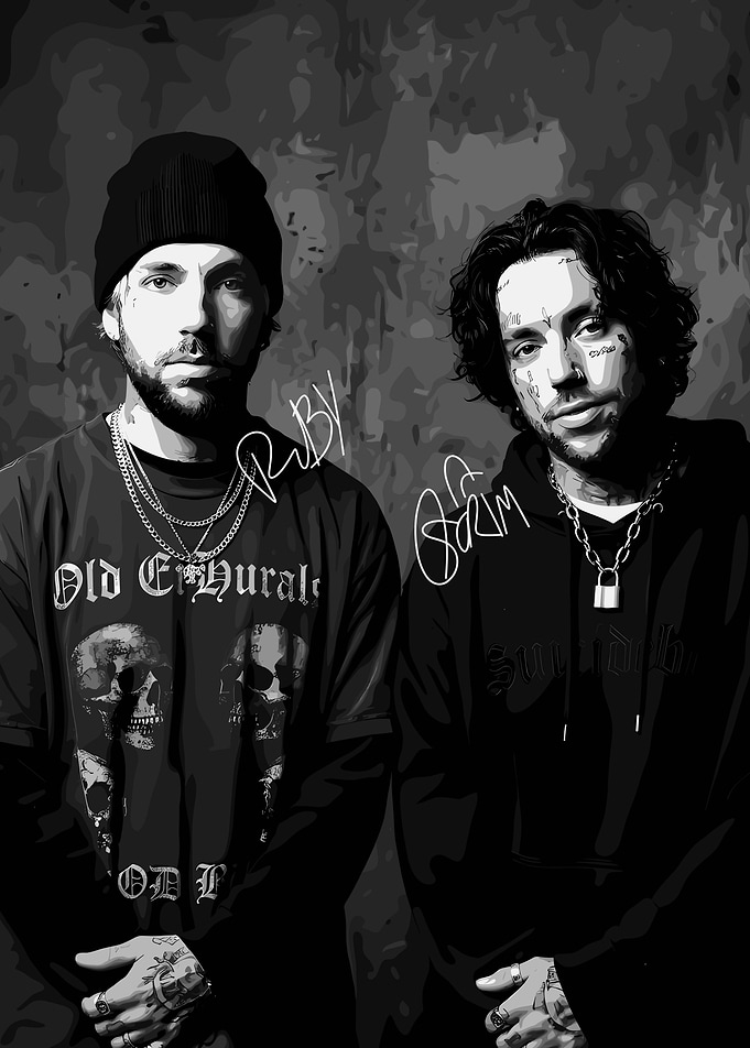 Suicideboys Black & White Aesthetic Poster