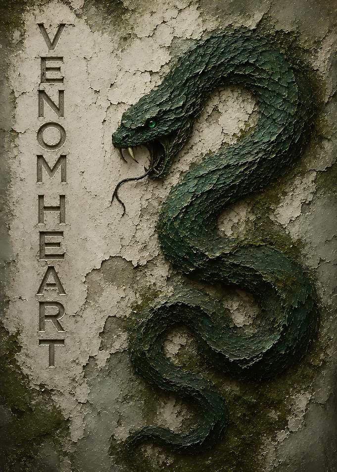 Venom Heart Snake Art