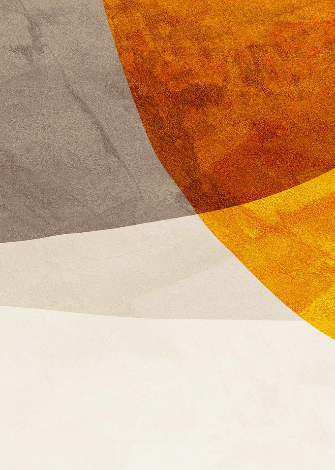 Abstract Geometric Shapes in Warm Tones