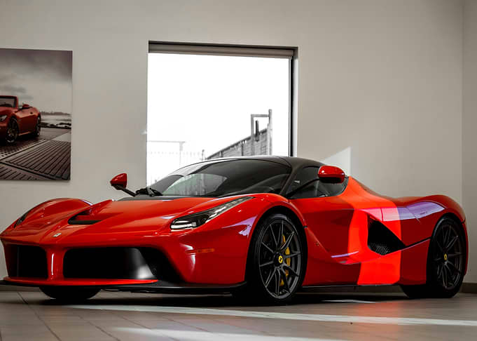 Red Ferrari LaFerrari Supercar