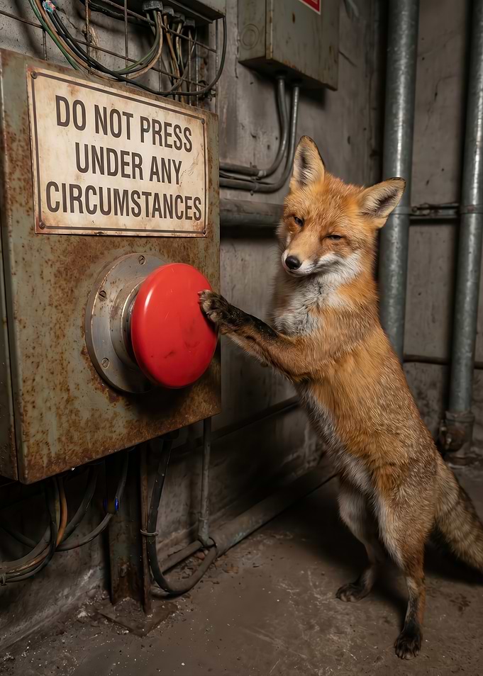 Fox presses forbidden button