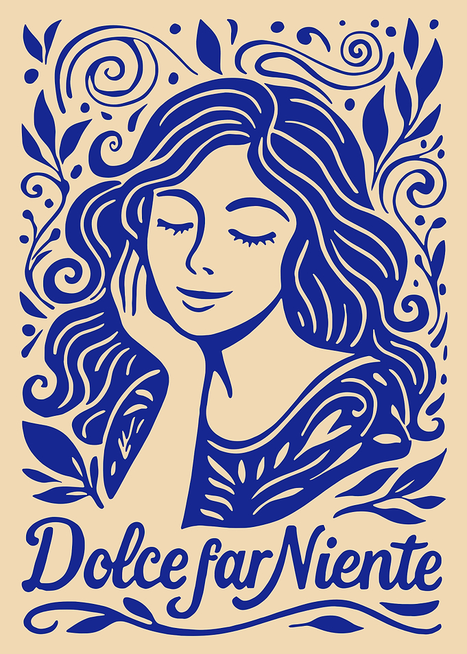 Dolce far Niente Woman with Floral Accents