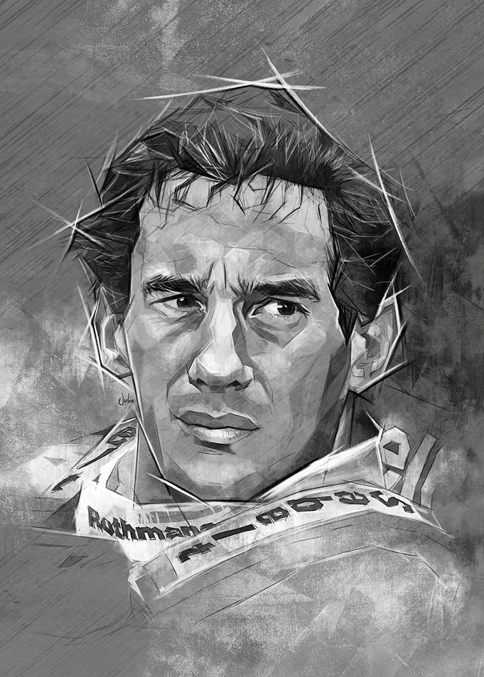 Ayrton Senna Portrait